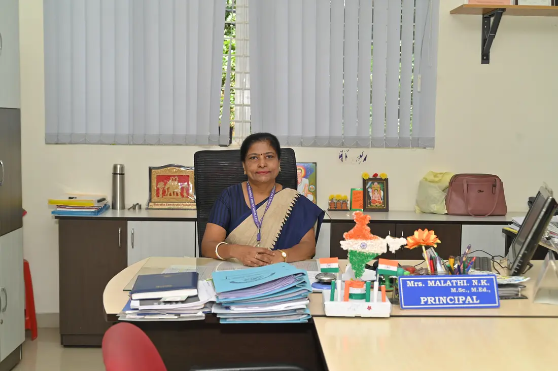 Mrs. Malathi N.K., Principal of St. Philomena's English School & PU College